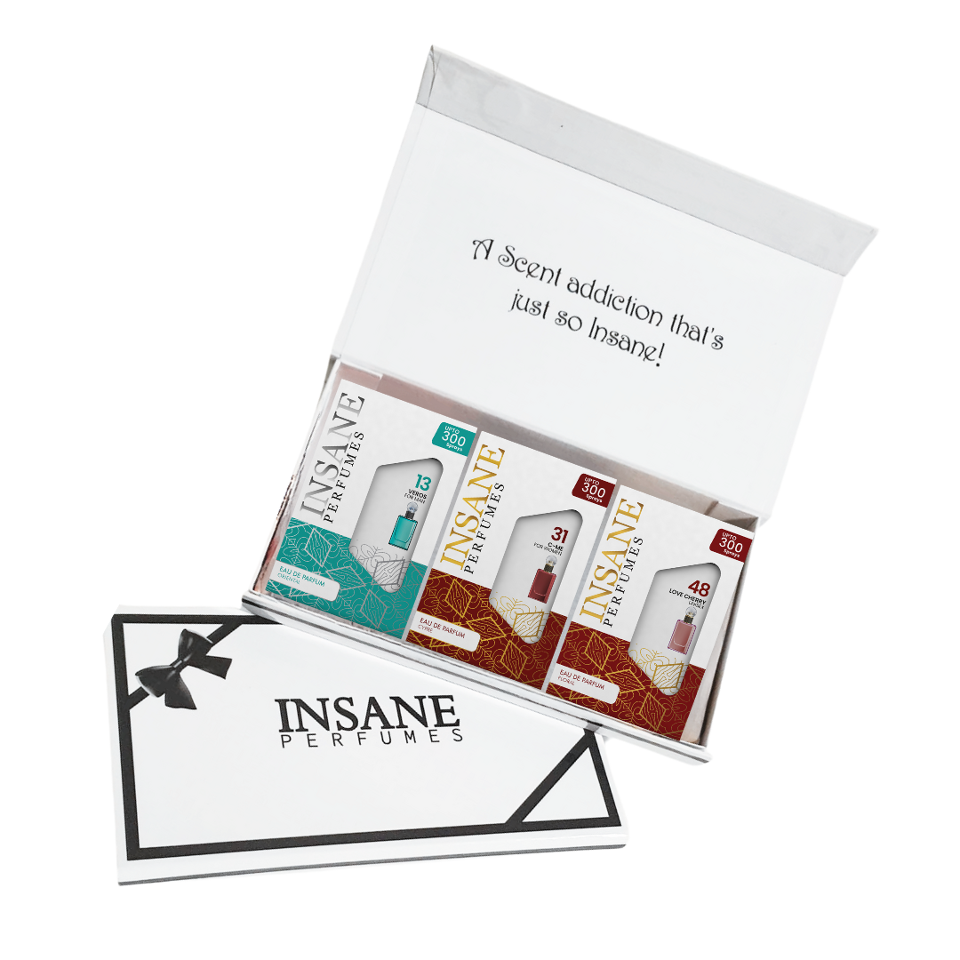 Insane perfume -3X 20ML POCKET PERFUME BUNDLE SET